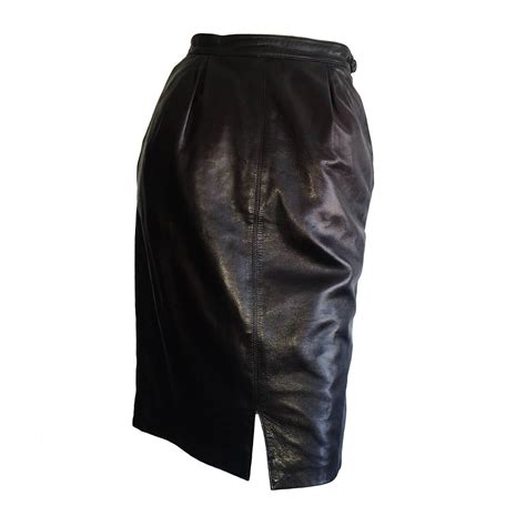 leather YVES SAINT LAURENT Women Skirts 